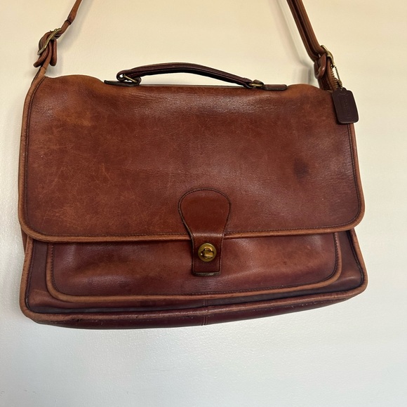 VTG Coach leather briefcase messenger - Picture 6 of 9